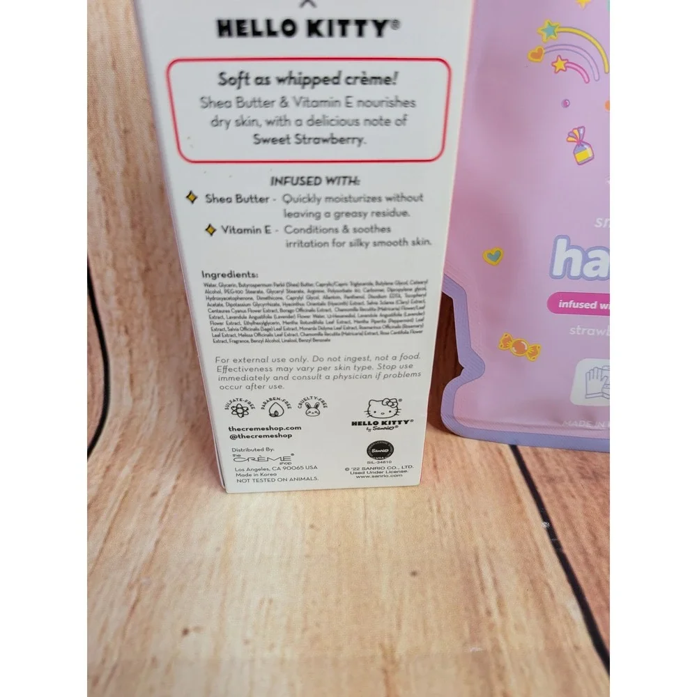 The Creme Shop x Hello Kitty Hand Creme and The Crème Shop Hand Mask Lot